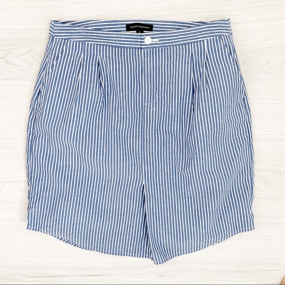 Banana Republic | blue striped pencil skirt - Picture 1 of 3